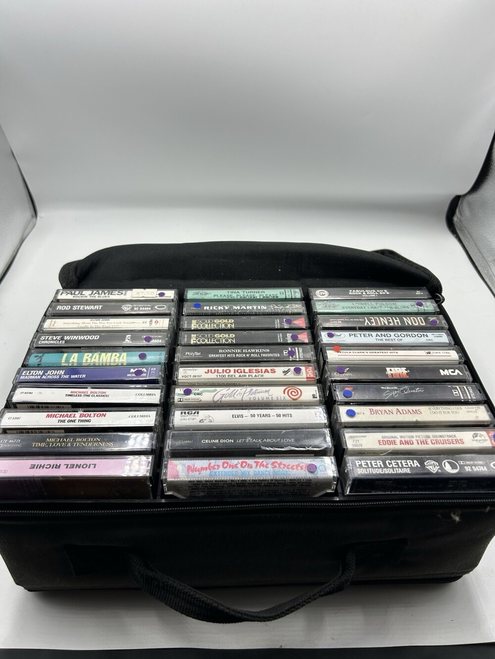 Lot Of 60 Cassette Tapes, Various Genres With Phonodisc Cassette Case✅